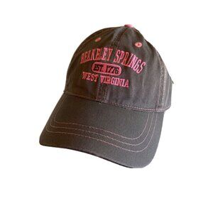 Gray Pink Berkeley Springs West Virginia Hat Cap